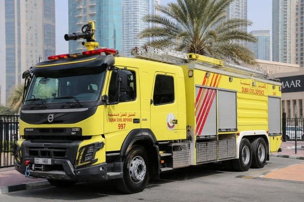 Dubai tűzoltói készenlétben