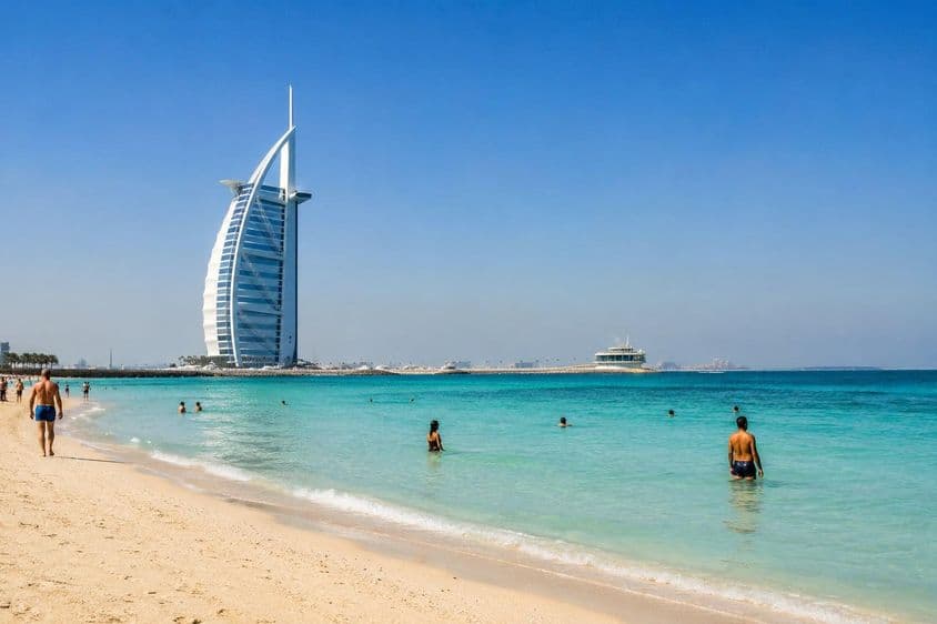 Dubai tengerparti vasárnap