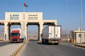 Ománi Teherforgalom Sharjahban