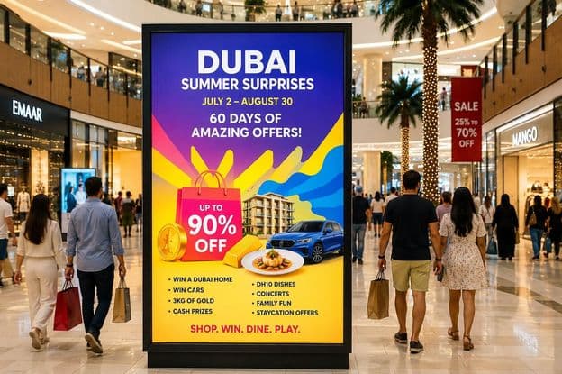 Dubai nyári vásárlási élmény
