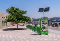 Careem kerékpárkölcsönző állvány az Al Shindagha kerületben
